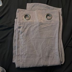 Juicy Couture Two Panel, 8 rings, Gray Curtains